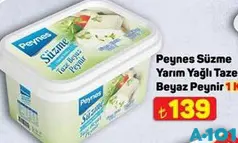 PEYNES SÜZME YARIM YAĞLI TAZE BEYAZ PEYNİR 1 KG